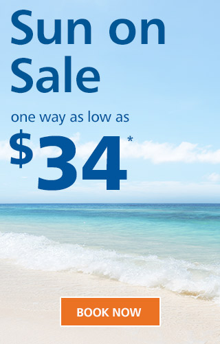 Sun on Sale | One way as low as $34* | Book Now